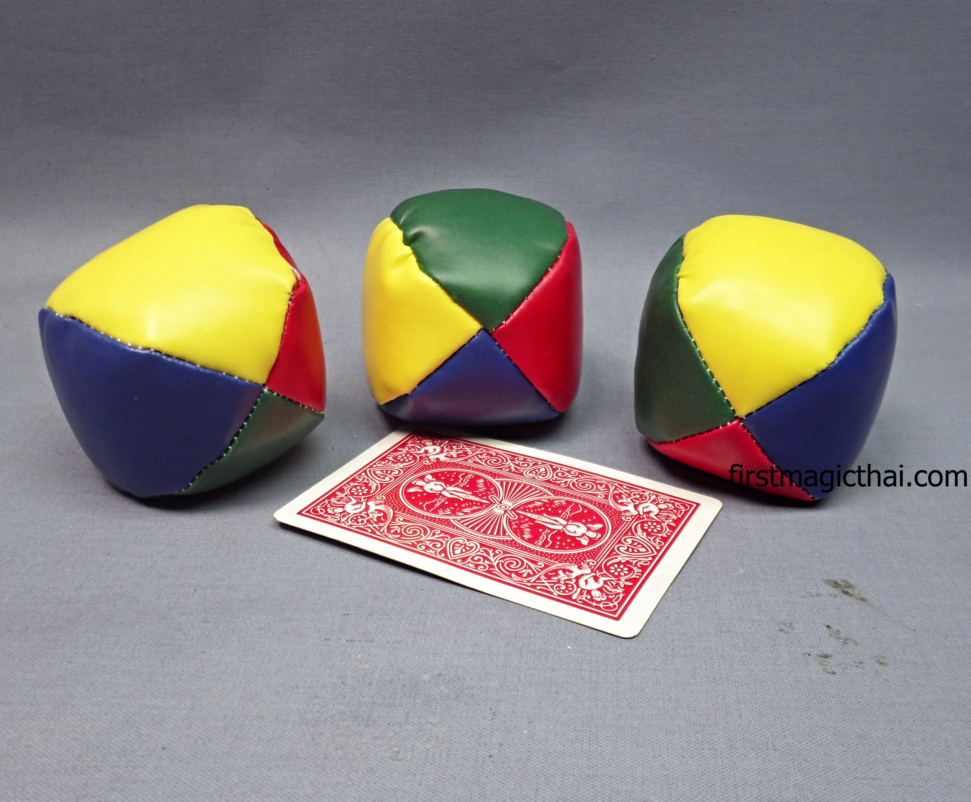 ลูกบอลโยน4สี 60กรัม ชุด3ลูก / Set Juggling Balls 60gram