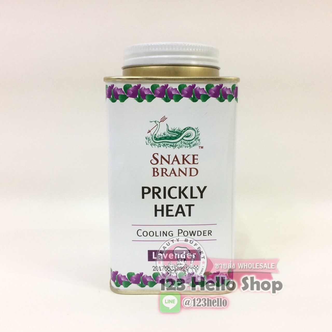 SNAKE BRAND PRICKLY HEAT COOLING Powder Relaxing แป้งเย็นตรางู ปริกลี่ฮีท รีแล็กซิ่ง (สูตรผ่อนคลาย สบายผิว) 140 กรัม