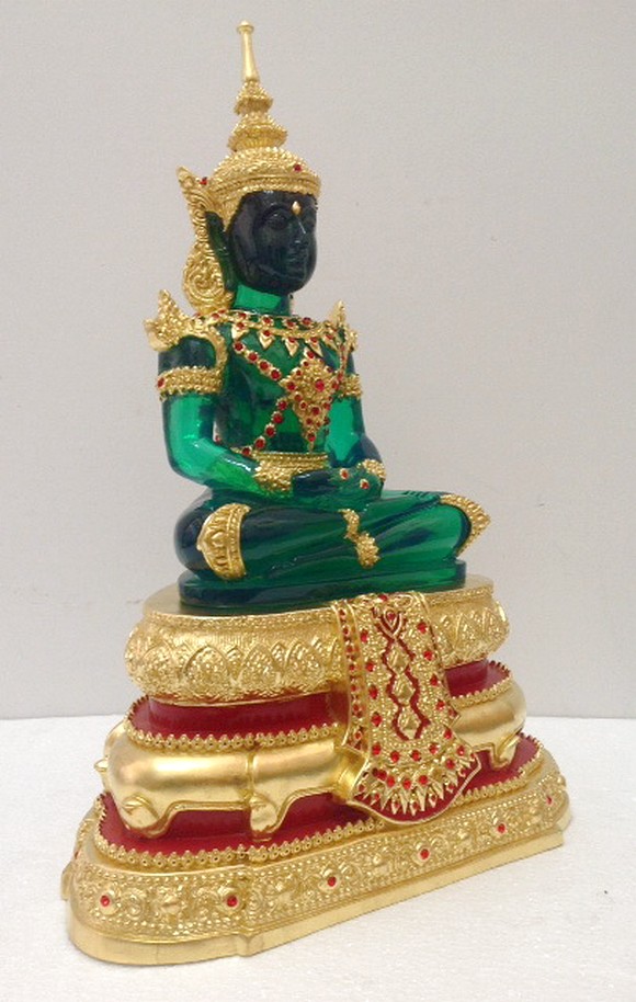 พระแก้วมรกต 9 นิ้ว ชุดฤดูร้อน ปิดทองแท้