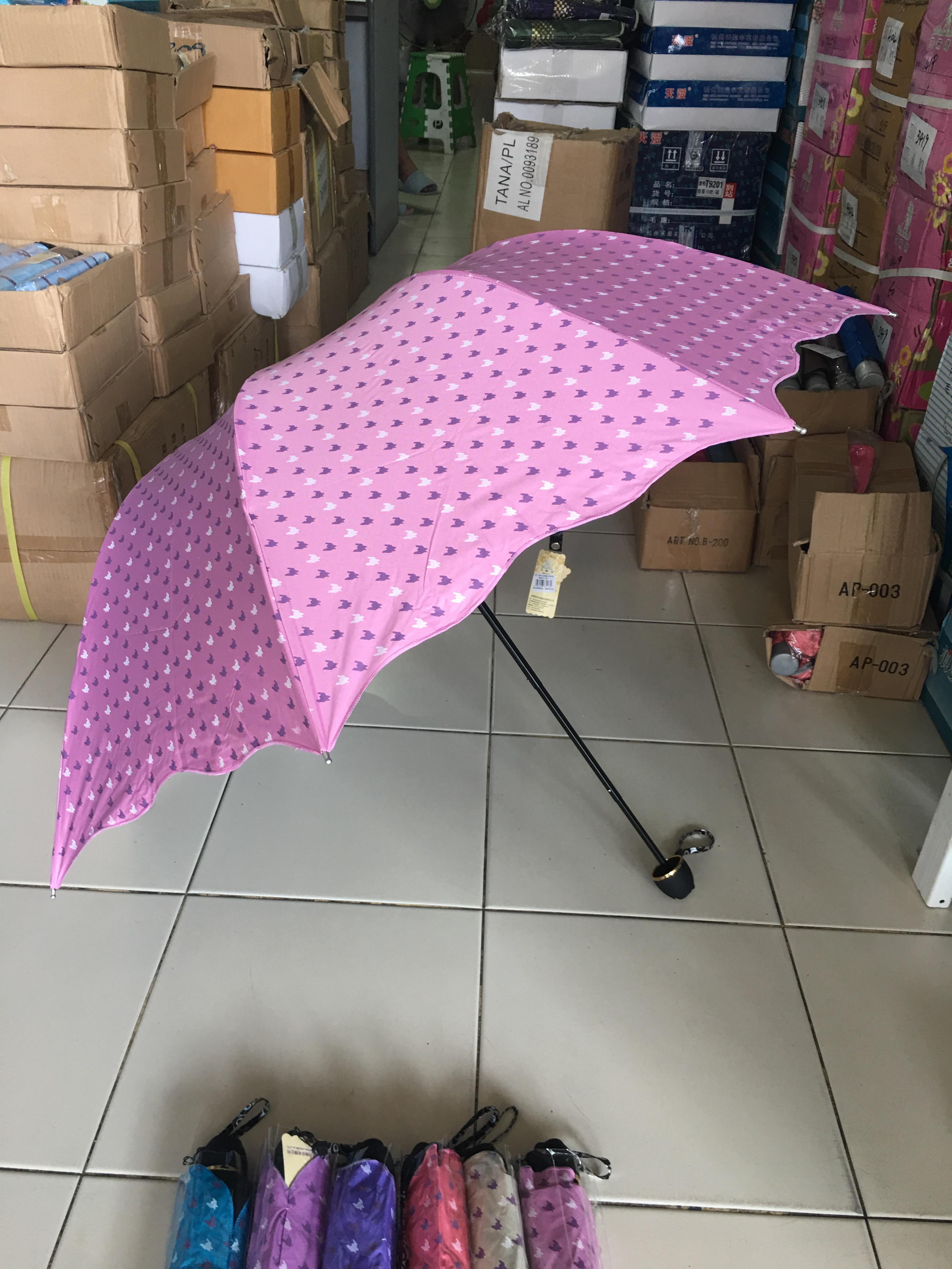 ร่มโค้งแฟชั่นยูวีดำรหัส3413