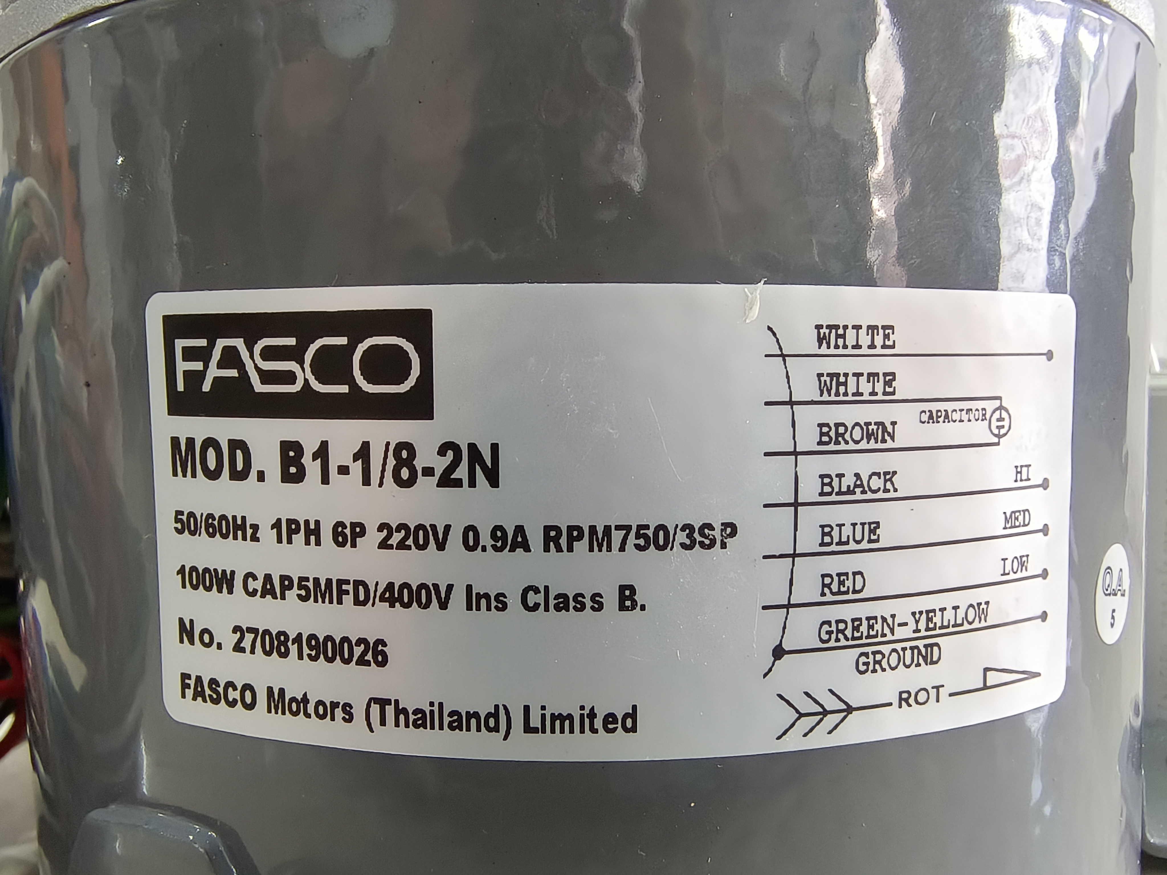 มอเตอร์คอยล์เย็น แอร์ตู้ตั้งพื้น QS-33