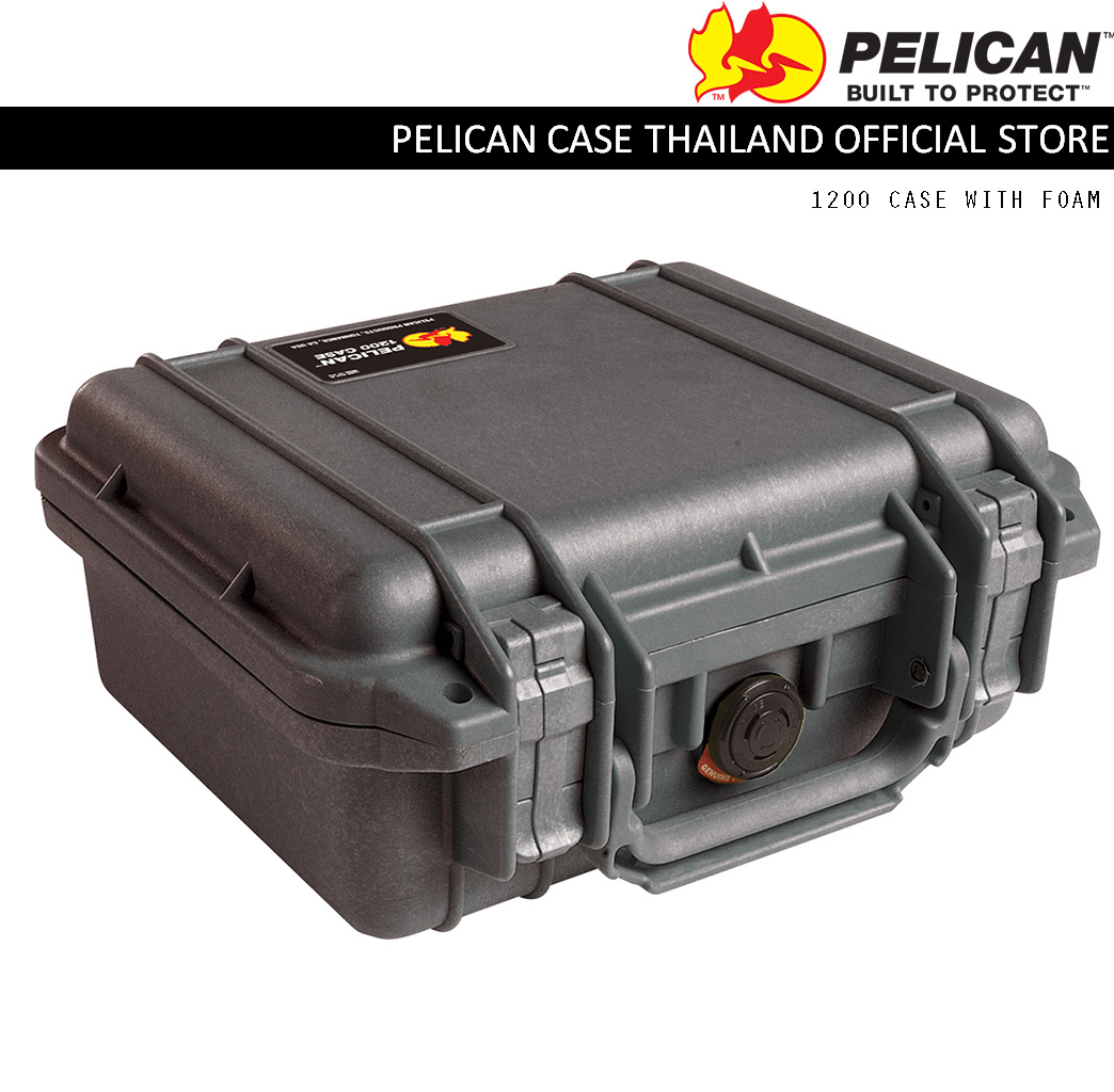 PELICAN 1200 CASE WITH FOAM - BLACK