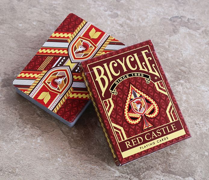 Bicycle Red Castle Playing Cards