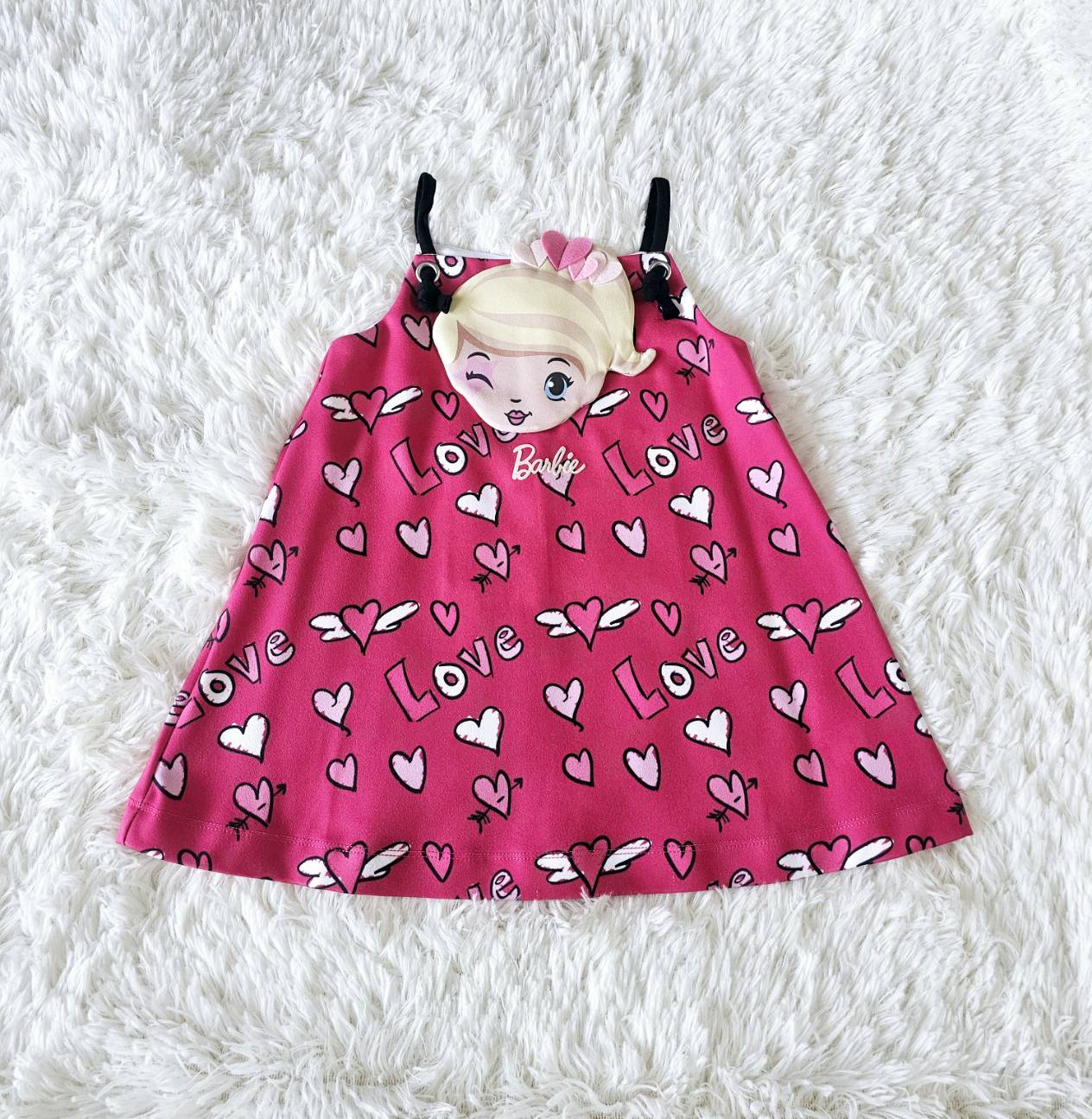 เดรส Barbie baby ไซส์ S/24m Laugh by ChaLom มือสอง เหมือนใหม่ ไม่มีตำหนิ