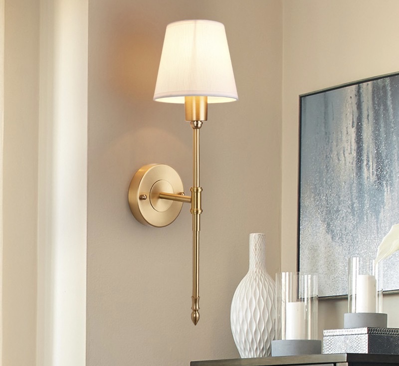 ไฟติดผนัง ไฟผนัง Gold Wall Lights ไฟหัวเตียง Bedroom Lamp โคมไฟติดผนัง โคมไฟ สวยทันสมัย ไฟตกแต่ง หรูหรา ทนทาน ประหยัดไฟ