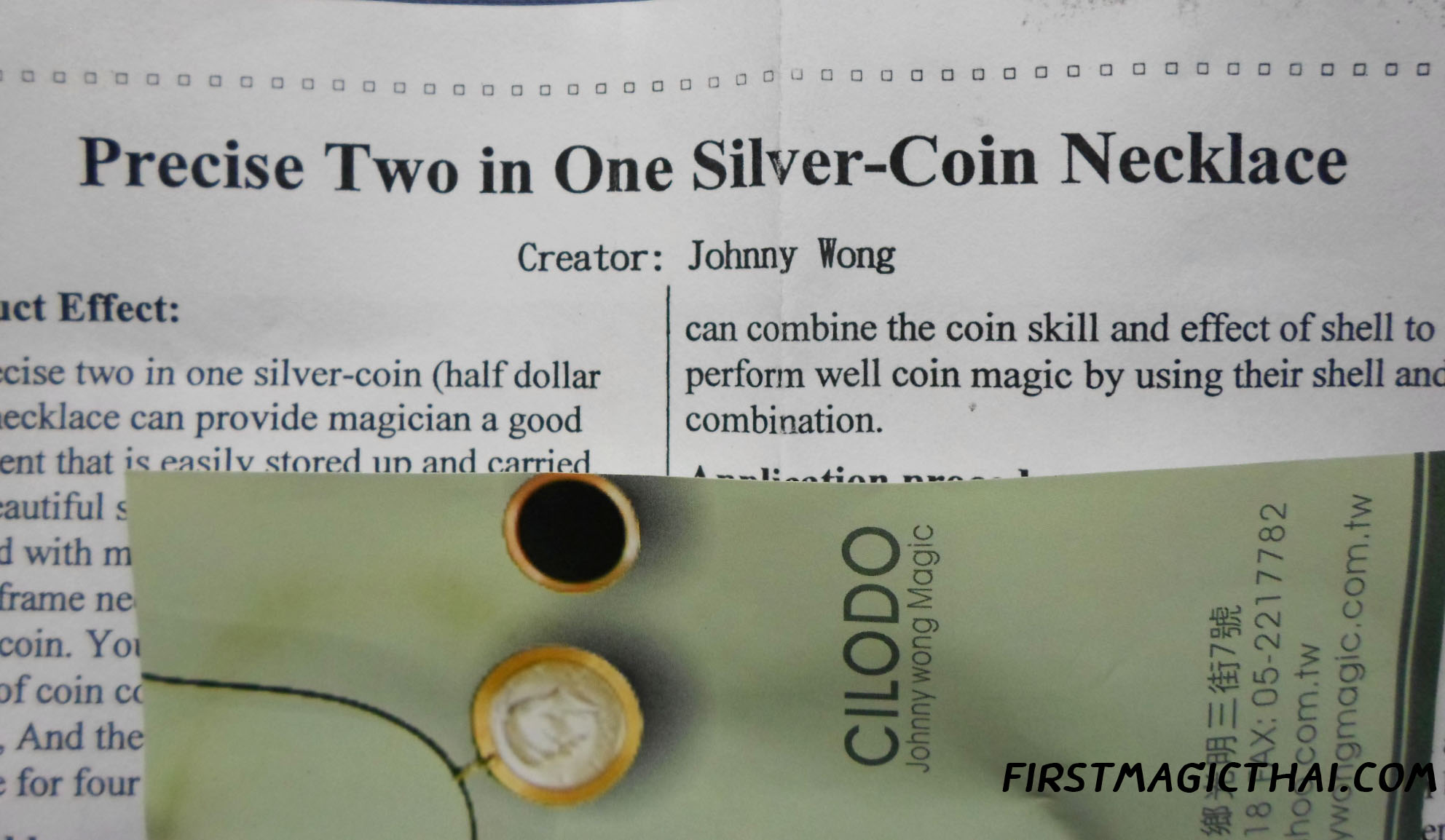 Precise Two in One Silver Coin Necklace