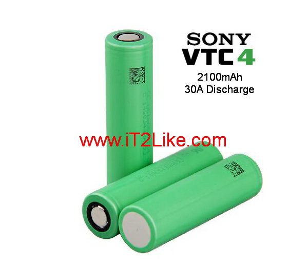 แบต ถ่าน Li-ion 18650 Sony VTC4 US18650VTC4 2100mAh จ่ายกระแสสูงพิเศษ 30A(60A) High Drain ของแท้ Made in Japan