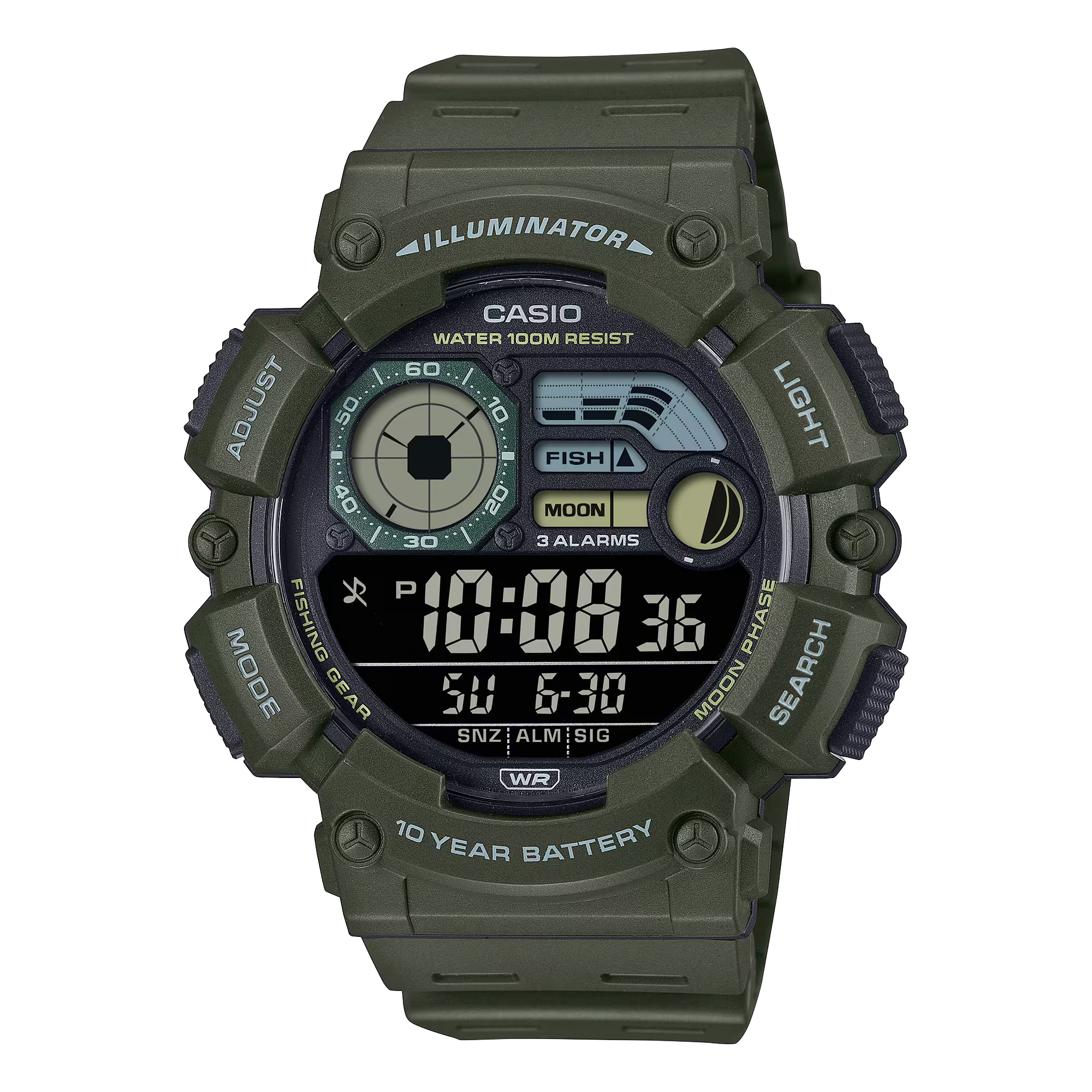 CASIO นาฬิกาผู้ชาย ดิจิตอล รุ่น WS-1500H-3BV คาสิโอ