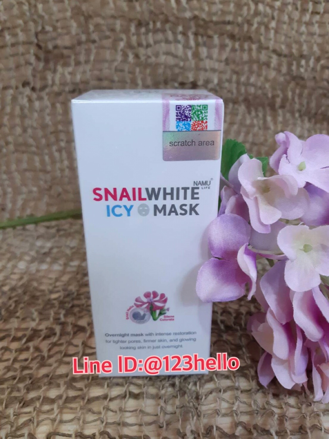 NAMU LIFE SNAILWHITE ICY MASK นามุ ไลฟ์ สเนลไวท์ ไอซ์ซี่ มาส์ก 30 มล.