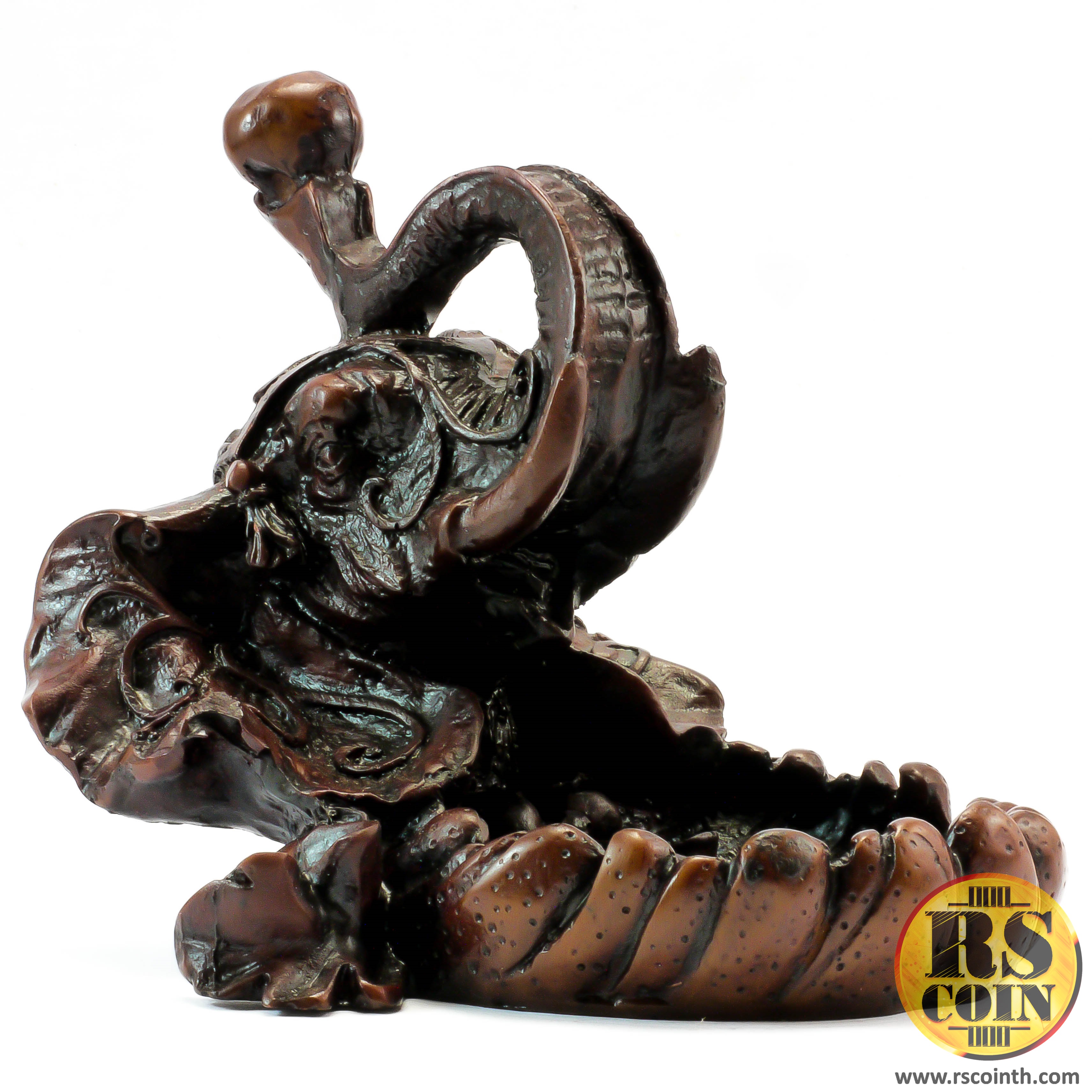 รูปปั้นหิน - ที่เขี่ยบุหรี่หัวช้าง (Thai Sculpture Ashtray Stone Elephant Head)