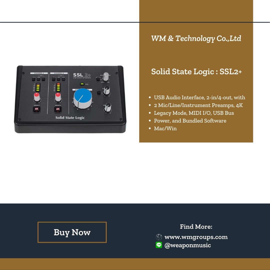 Solid State Logic : SSL 2+ Audio Interface