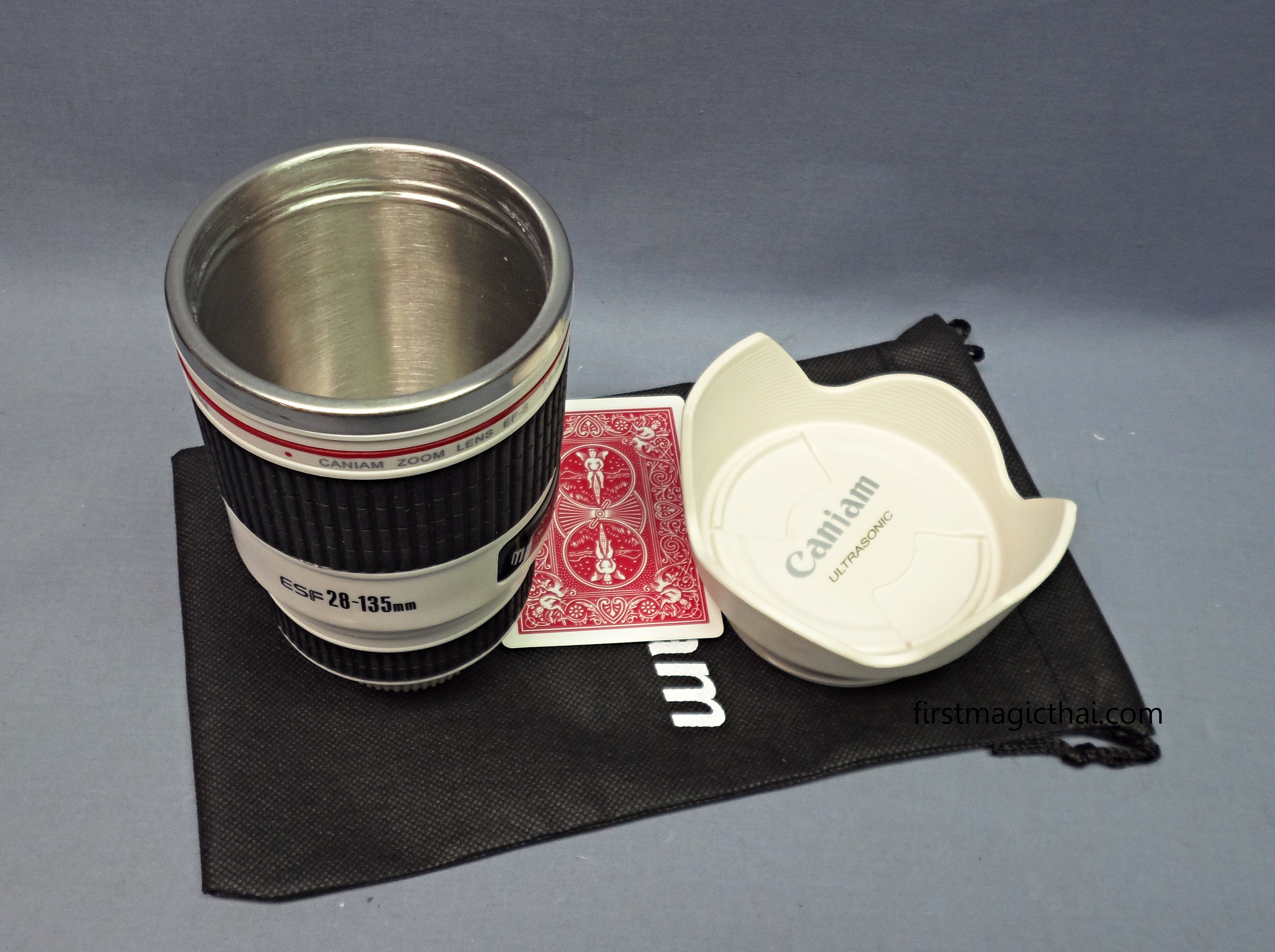 ﻿- แก้วน้ำเลนส์กล้อง ขนาดกลาง กล่องทึบ / Camera Lens Cup 2