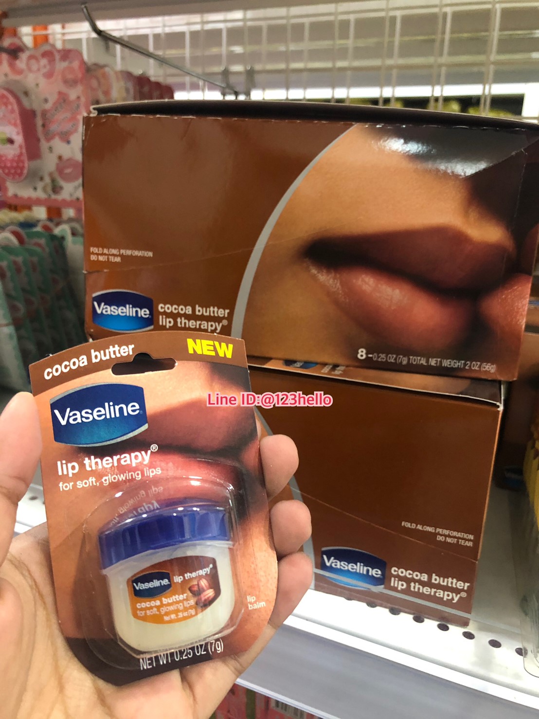 Vaseline lip therapy cocoa butter วาสลีน ลิป เทอราฟี โกโก้ บัตเตอร์ 7 g.