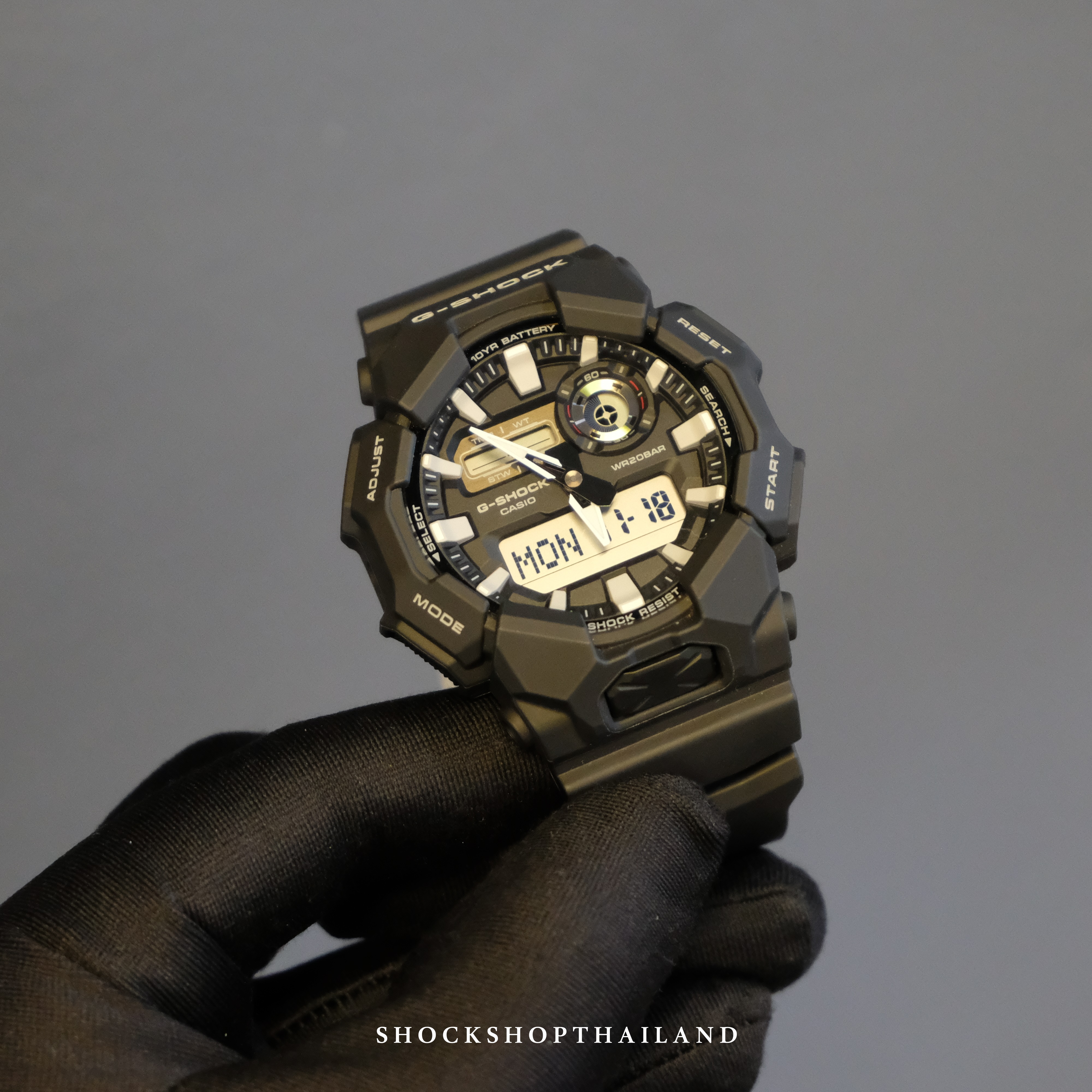 Casio G-Shock นาฬิกาผู้ชาย รุ่น GA-010-1A ซีรีส์ GA-010 จีช็อค