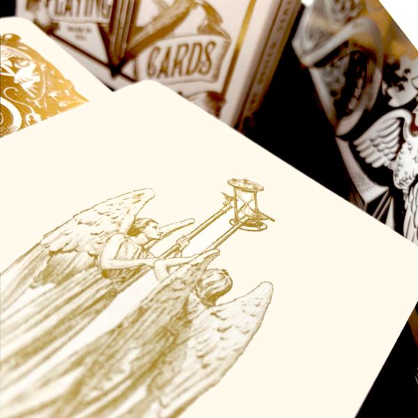 Gold Split Spades Plating Cards