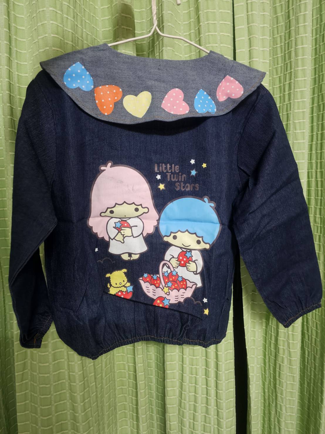 เสื้อคลุม Jacket ยีนส์ Little twin stars ไซส์ 150 (เด็ก5-8ขวบ)