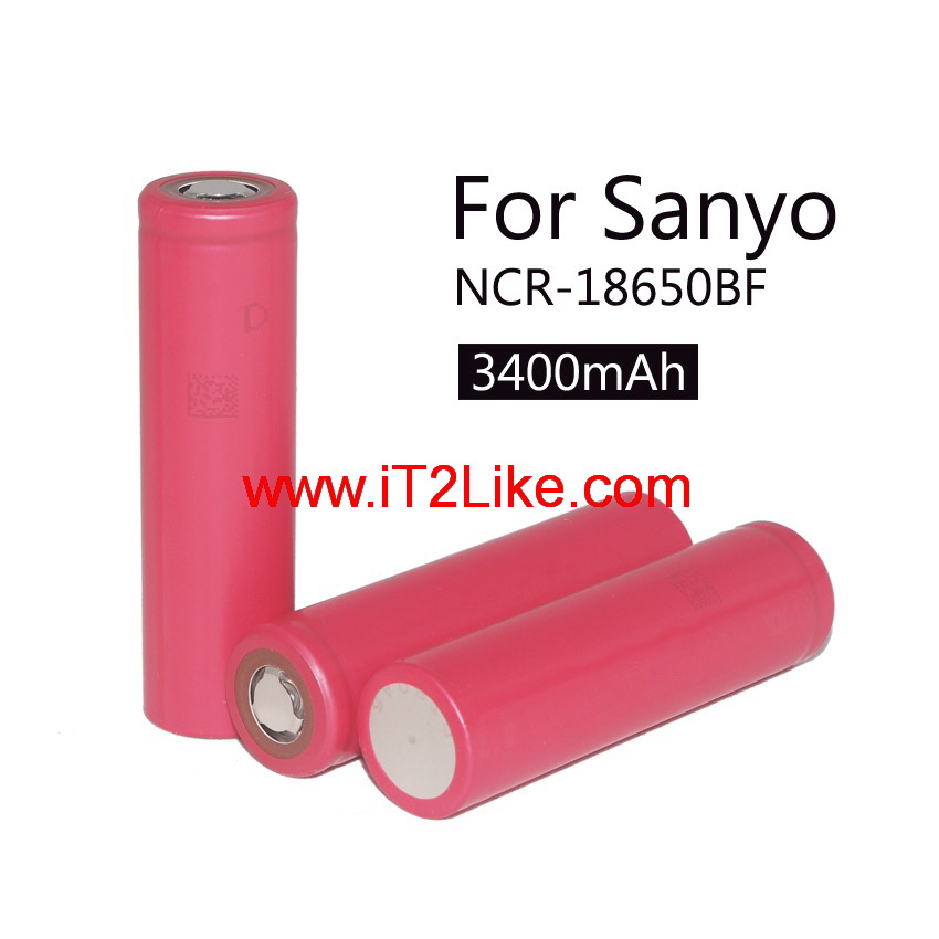 แบต ถ่าน Li-ion 18650 Sanyo NCR18650BF 3400mAh ของแท้ Made in Japan