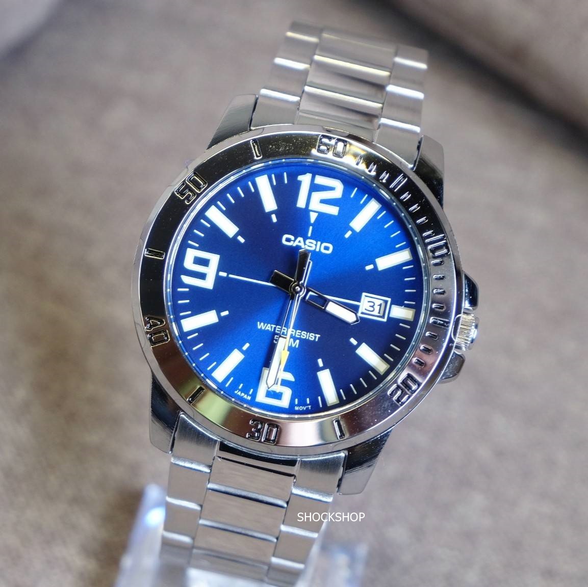 นาฬิกาผู้ชาย Casio รุ่น MTP-VD01D-2B คาสิโอ