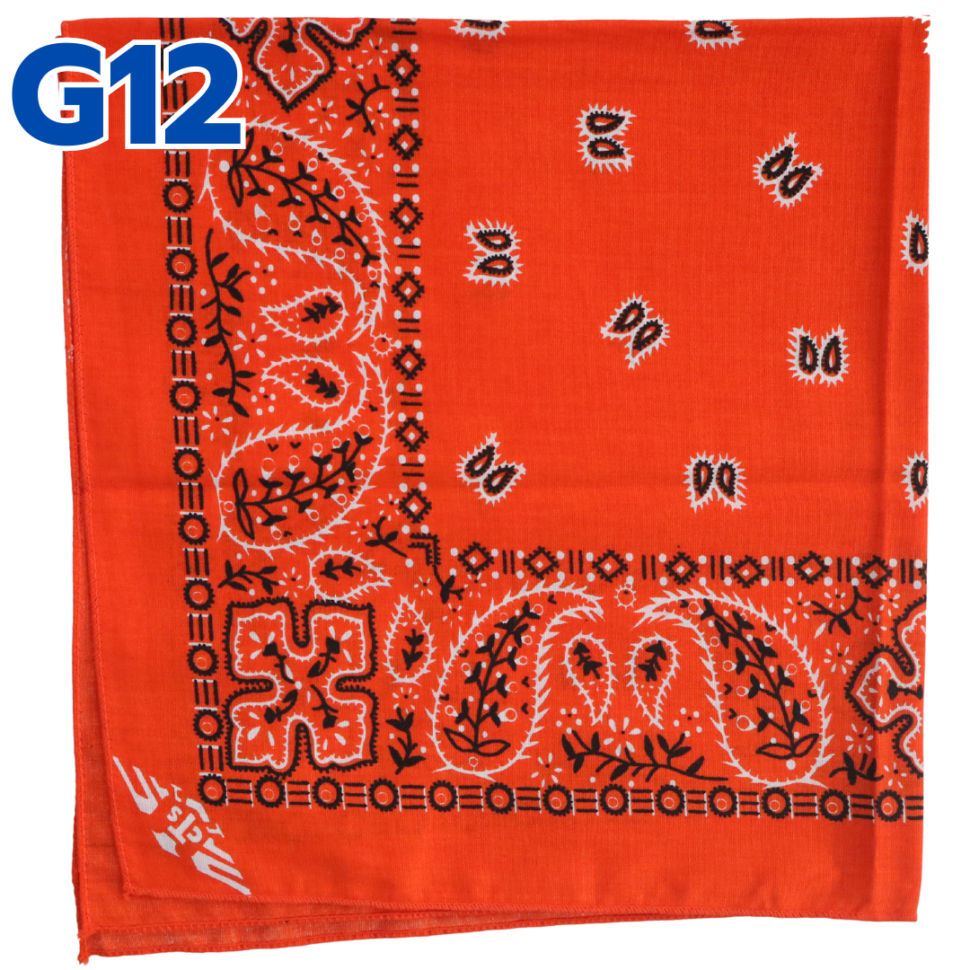 ผ้าเช็ดหน้า สีส้มG12