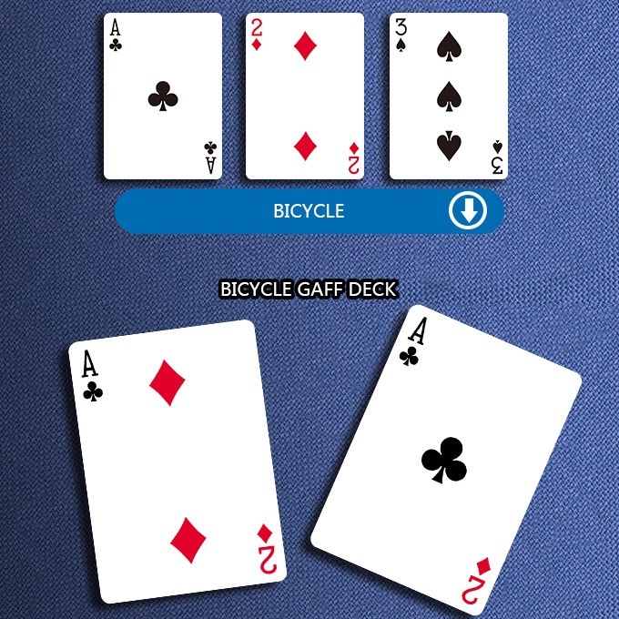Bicycle Gaff Rider Back Playing Cards (Red)