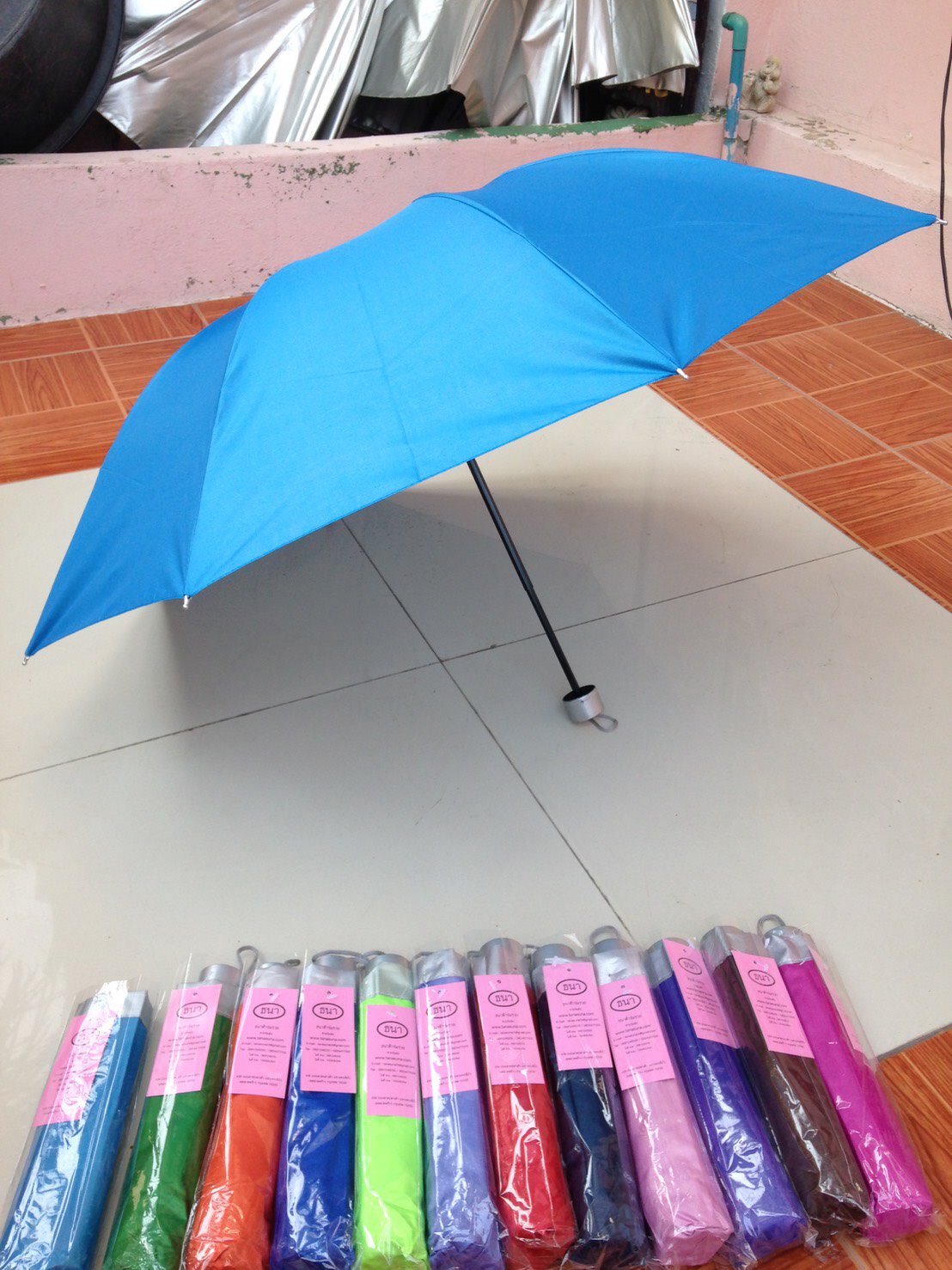 ร่มพับ3ตอนมียูวี8 ก้าน