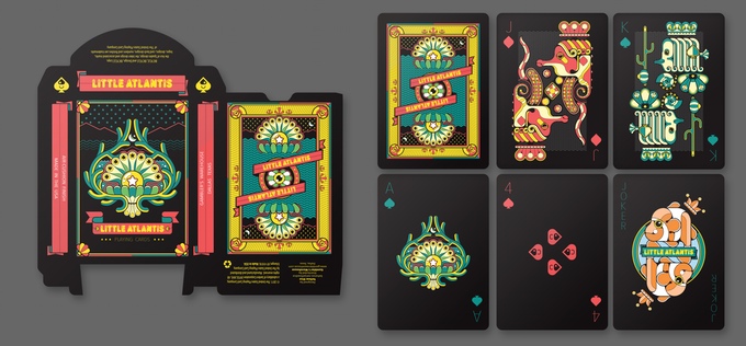 Bicycle Little Atlantis Night Playing Cards