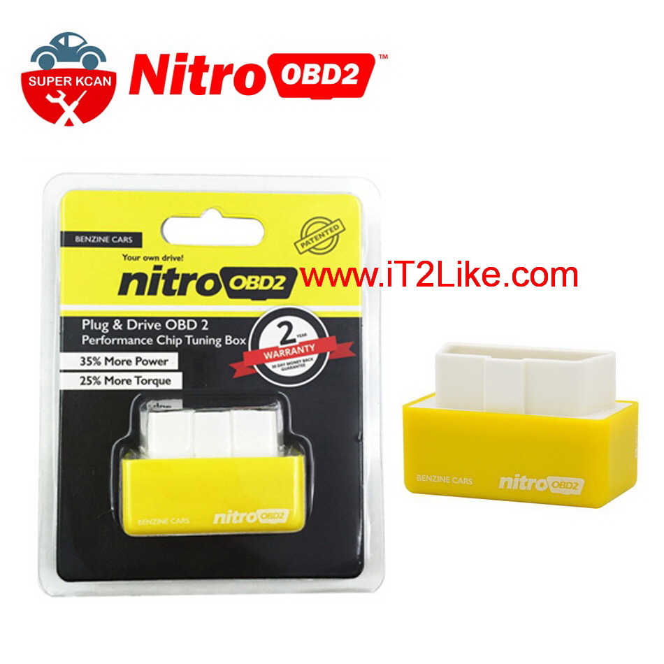 กล่องเพิ่มแรงม้า แรงบิด รถเบนซิน Nitro OBD2 ของแท้