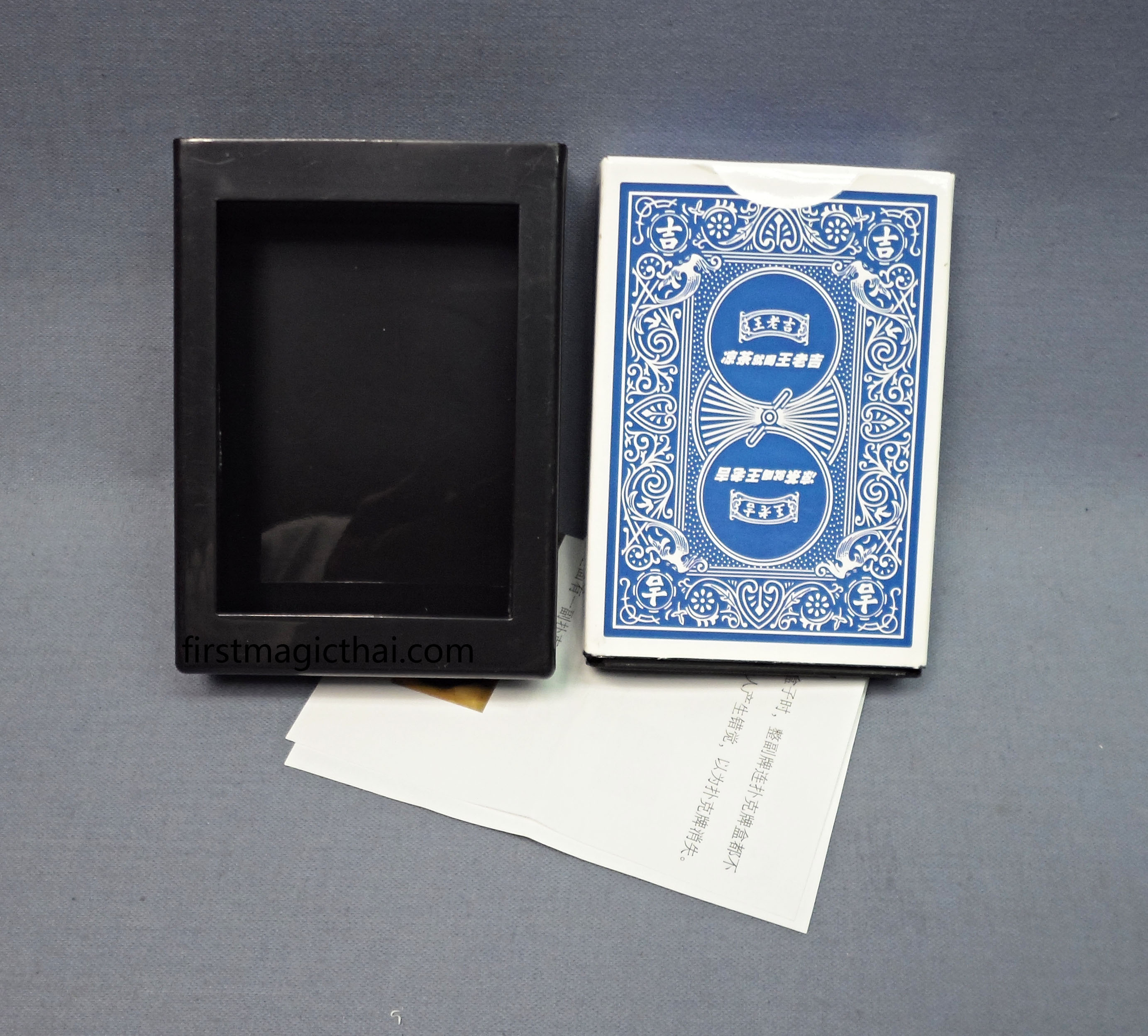 กล่องไพ่หาย หลังไพ่สีน้ำเงิน / Disappearing Card Deck