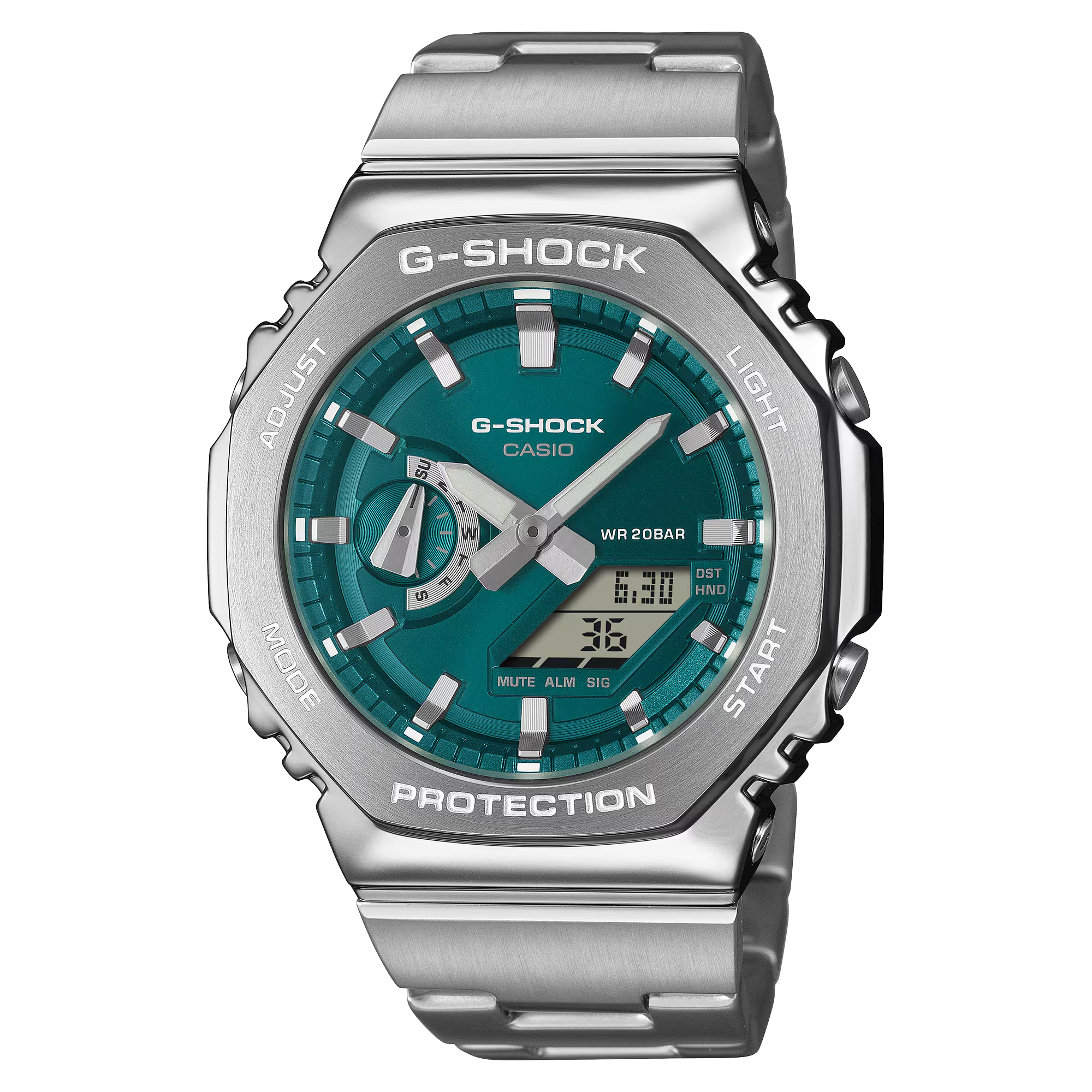 CASIO G-SHOCK นาฬิกาผู้ชาย รุ่น GM-2110D-3A1 ซีรีส์ 2100 G-STEEL จีช็อค