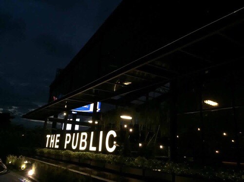 ป้ายกล่องไฟหน้าร้าน ติดไฟออกหน้า THE PUBLIC ติดตั้งป้ายเกษตร-นวมินทร์