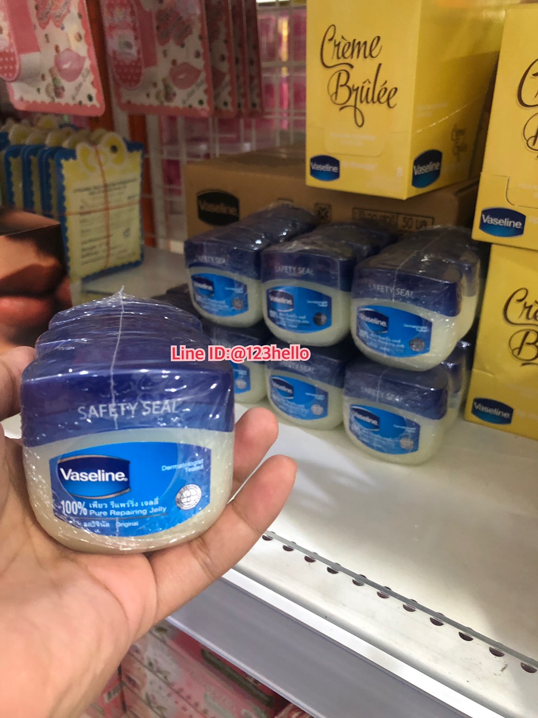 Vaseline 100% Pure Repairing Jelly Original วาสลีน 100% เพียว รีแพร์ริ่ง เจลลี่ ออริจินัล 50 g. x 3 กระปุก