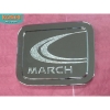 ครอบฝาถังน้ำมัน Nissan March 2010-14 ชุบโครเมี่ยม Lekone