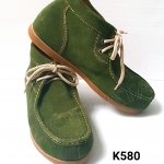 รองเท้าเซ็ฟตี้ รุ่นหุ้มข้อเช็คโก สีเขียว