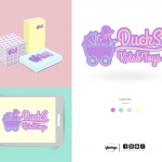 ออกแบบโลโก้ ร้านDucks kids & toys ร้านของเล่นเด็ก ของเล่นเสริมพัฒนาการ เสื้อผ้าเด็ก ของใช้เด็ก