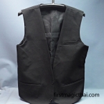 เสื้อกั๊กเสกนก ลายเรียบ สีดำ