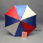 ร่มสี น้ำเงิน แดง ขาว 13 นิ้ว