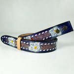 สายเข็มขัดหนังแท้ ผลิตจากหนังแท้ 100% กันไฟ กันน้ำมัน มีเสริมดำหลัง