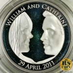 The Royal Wedding Prince William Arthur Philip Louis of Wales to Miss Catherine Middleton 29th April 2011 - Great Britain Silver Proof Coin
