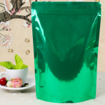 A30 ถุงฟอยด์สีน้ำเงิน ก้นตั้ง ติดซิป ขนาด 18x26+4 ซม. สีเขียว