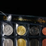 ชุดเหรียญกษาปณ์หมุนเวียนปัจจุบัน รัชกาลที่ 9 แบบซอง (สภาพเหรียญ - สภาพใหม่)