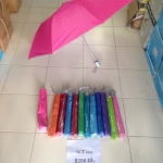 ร่มพับ2ตอนสีพื้นB200