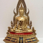 พระพุทธชินราช ทองเหลือง หน้าตัก 9นิ้ว ขัดเงา ฐานสูง