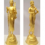 พระสีวลี เนื้อทองเหลือง ปิดทองแท้