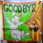 ผ้าเยื้อไม้ ญี่ปุ่น ลายพิมพ์ 36นิ้ว (goodbye)