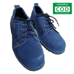 รองเท้าเซ็ฟตี้ รุ่น7ดาวหนังกลับ สีกรม มีไซส์36-45