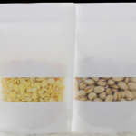 A.43 ถุงคราฟท์สีขาว ก้นตั้ง ติดซิบ ขนาด 14*20+4