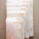 ถุงสุญญากาศ ซีล3ด้าน ขนาด 5 x 8 นิ้ว