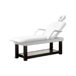 เตียงนวดหน้า นวดน้ำมัน ปรับระดับได้ พร้อมส่วนหมอนรองหน้าและพนักแขนด้านข้าง