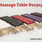 เตียงสปาพับได้โครงไม้ รุ่น Standard Massage Table #Cm011 สีดำ Black