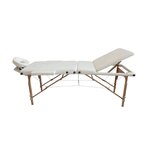 เตียงสปาพับได้ รุ่น Standard ETLโครงไม้ สีขาว รับประกัน 1 ปี